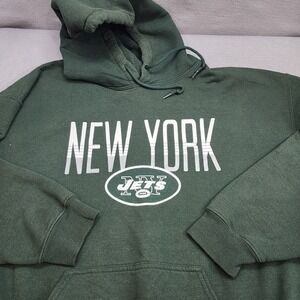 Zubaz NFL New York Jets Hoodie Green Graphic Pullover Mens L